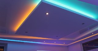 Натяжной потолок с подсветкой Новошахтинск, цена от 2152 руб.